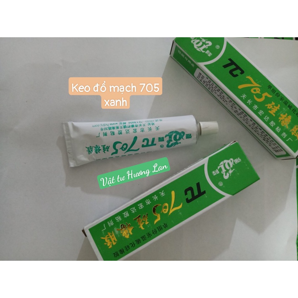 Keo silicon đổ mạch chống nước cách điện 704 hộp xanh