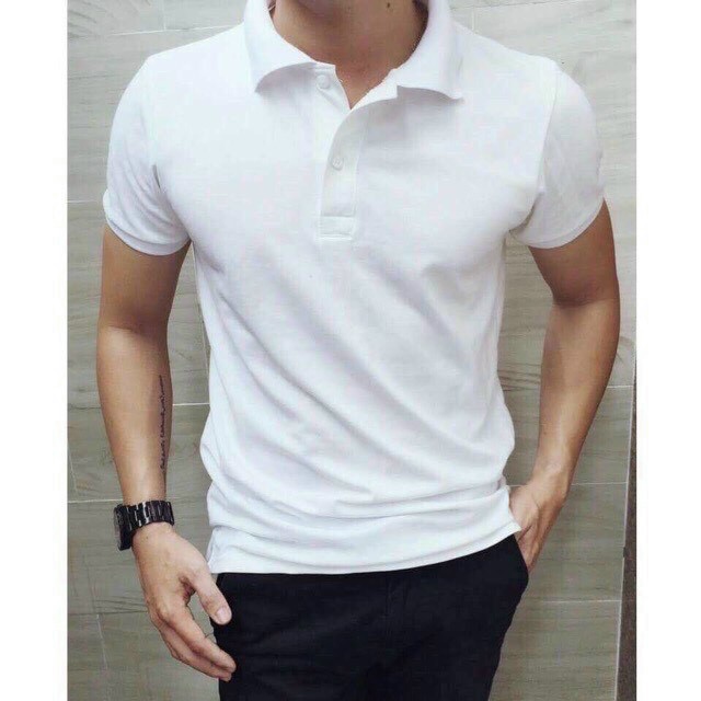 Áo Thun Nam Polo Trơn Cotton Cao Cấp, Áo Polo Nam Cổ Bẻ Tay Ngắn Sang Trọng Lịch Lãm. | BigBuy360 - bigbuy360.vn