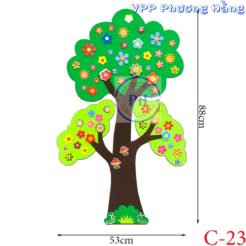 Cây xốp trang trí mầm non cỡ lớn