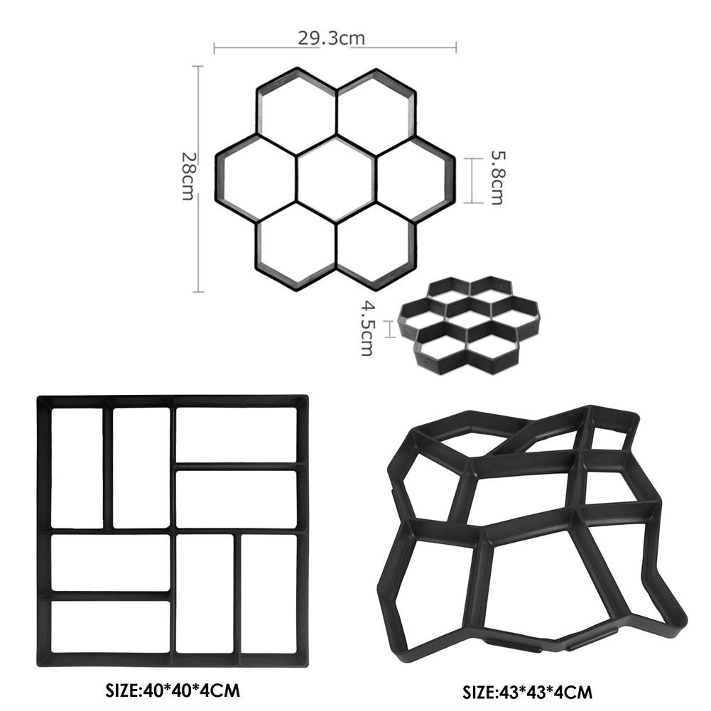 Khuôn lát bê tông DIY làm đá trang trí cho vỉa hè tiện dụng
