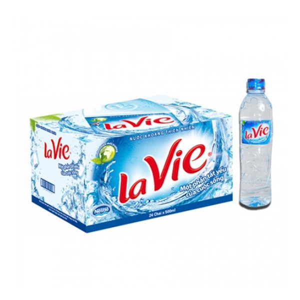 Nước khoáng Lavie 600ml - Thùng 24 chai