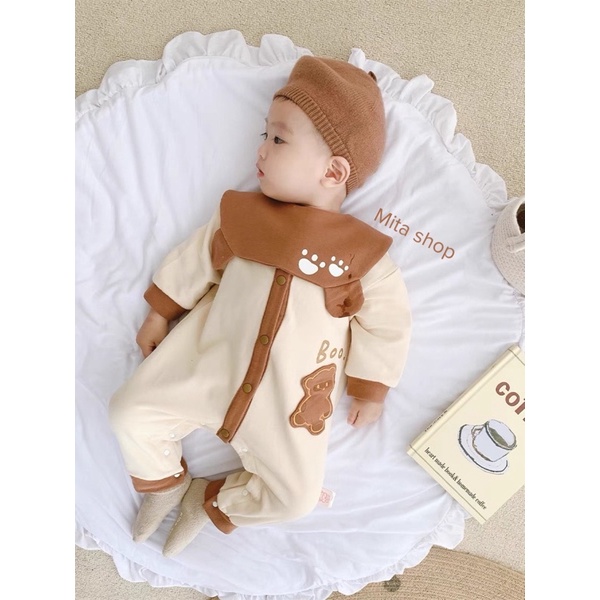 Set body cho bé bộ liền thân dài tay siêu cưng - quần áo thu đông trẻ em 4-15kg