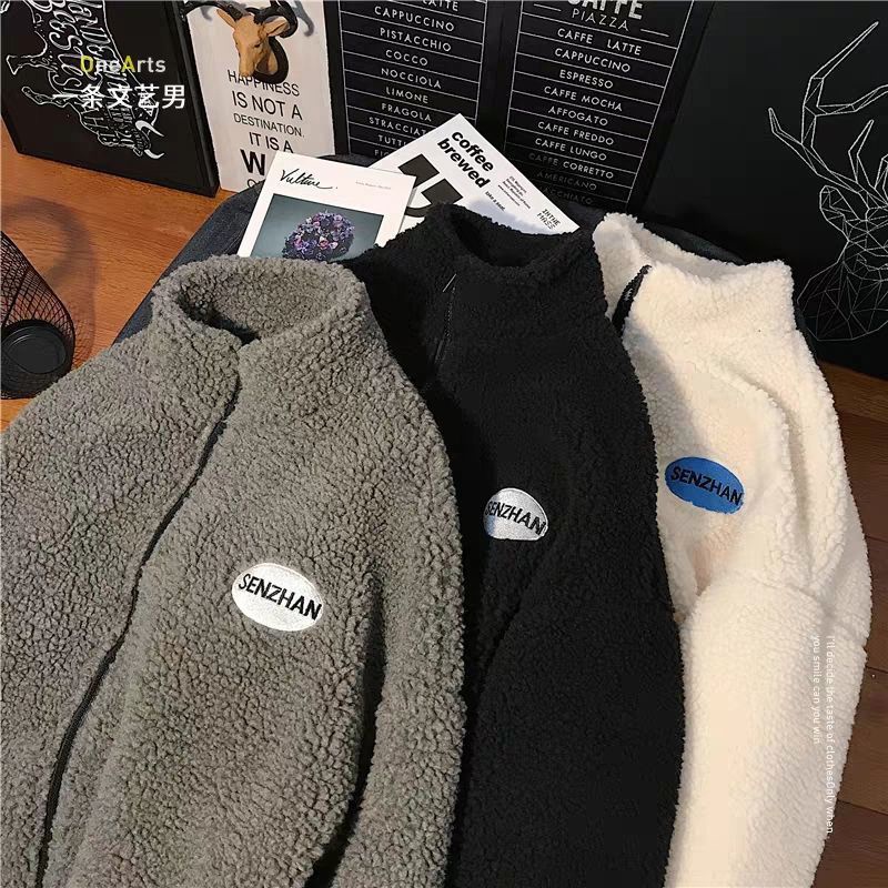 Áo khoác IELGY có đệm cotton dáng rộng phong cách Harajuku thời trang Hong Kong cho nữ