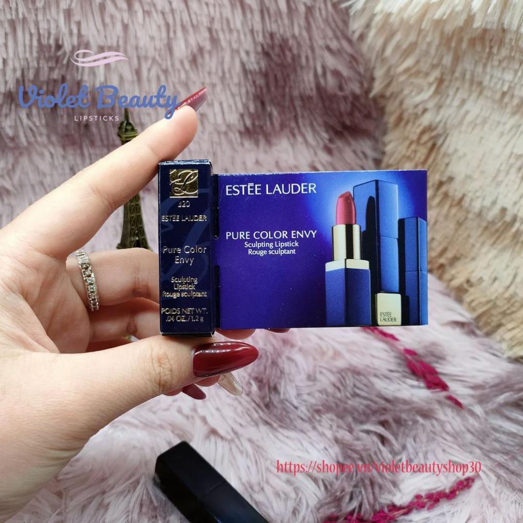Son lì pha dưỡng Estee Lauder Pure Color Envy Sculpting Lipstick minisize 1.2g căng mọng gợi cảm | BigBuy360 - bigbuy360.vn