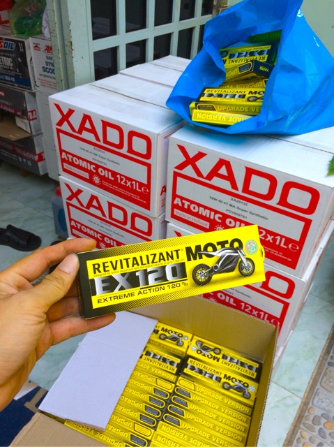 XADO EX120 REVITALIZANT MOTO - Made in Ukraina Hoạt Chất Phục Hồi Động Cơ Xe Máy Công Nghệ Nano