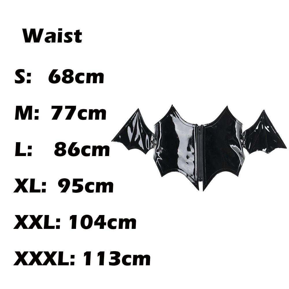Đai Nịt Bụng Định Hình Cơ Thể Người Dơi 15H Màu Tối Phong Cách Gothic Quyến Rũ Cho Nữ