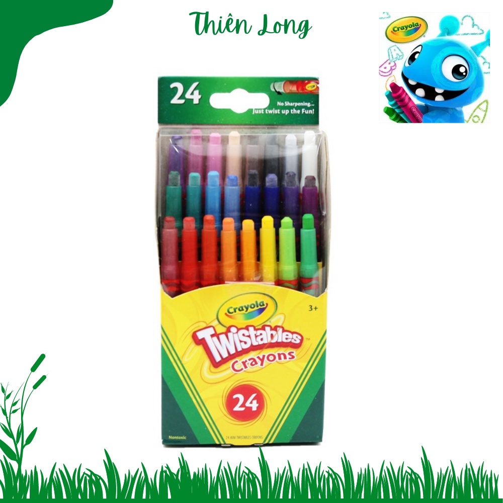 Hộp Bút Sáp Vặn Mini 24 Màu - Crayola 529724