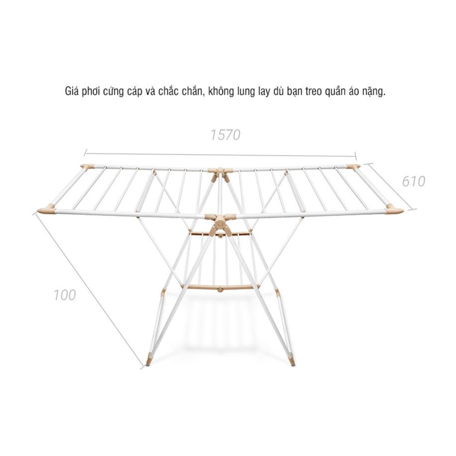 Giá Phơi Quần Áo Lock&Lock ETM542 - Màu đen nhám