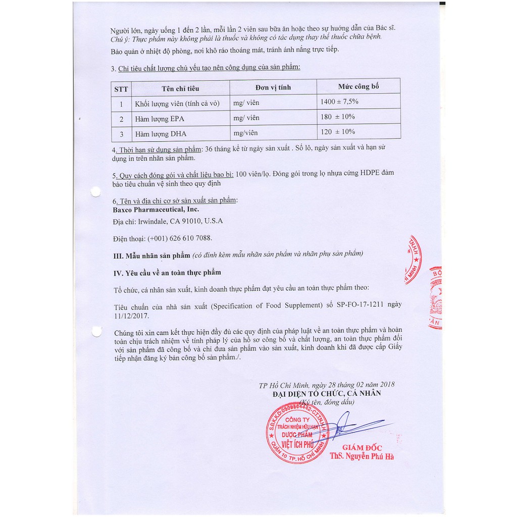 (Có bill) Dầu cá Omega-3 Alaska Fish Oil UBB - Hỗ trợ bổ não, sáng mắt (Hộp 100 viên)