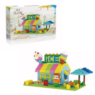 Bộ lắp ráp Quán kem Mùa hè Lele Brother NanoBlock (8213)