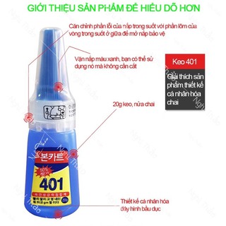 keo 401 gắn móng,đính đá