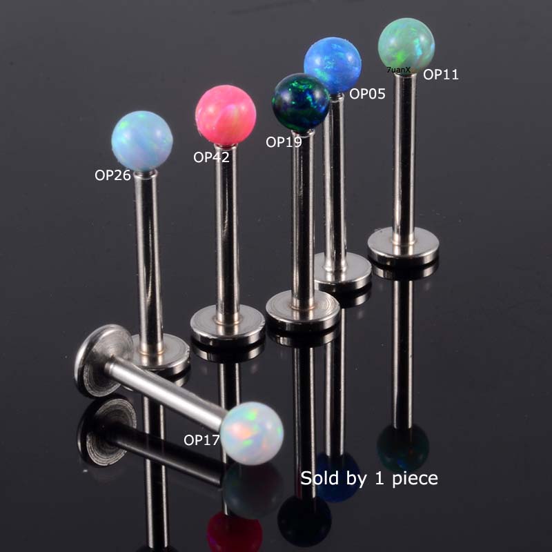 Khuyên tai đính đá thời trang cá tính 16 gauge