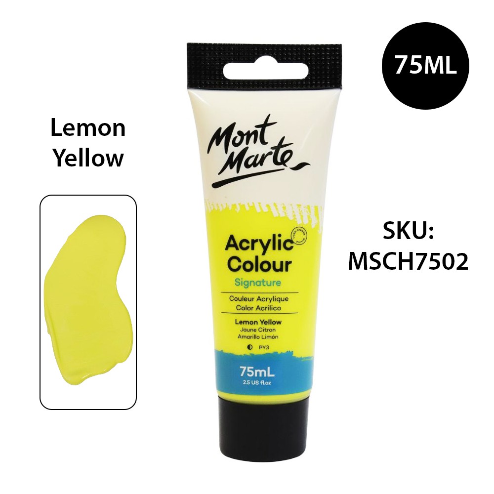 Combo 6 Tuýp Màu Acrylic Mont Marte 75ml