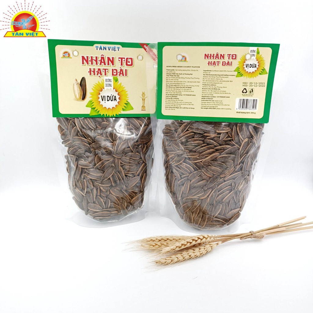 Hướng Dương Vị Dừa Tân Việt Thơm Ngon Gói 350gr