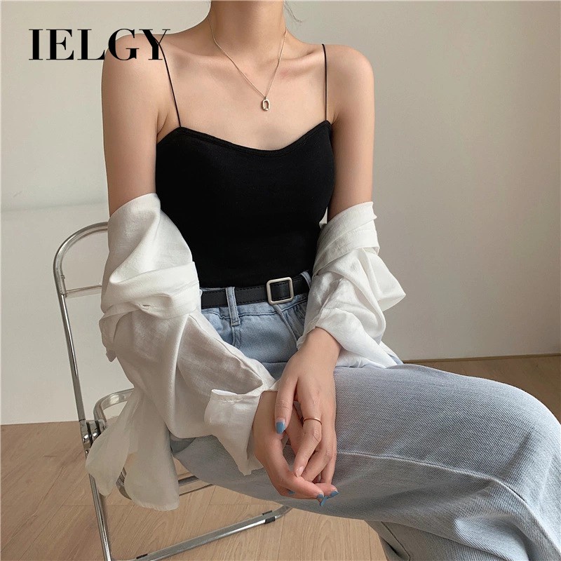 Áo lót cotton IELGY có đệm ngực chống ánh sáng thời trang mùa hè dành cho nữ