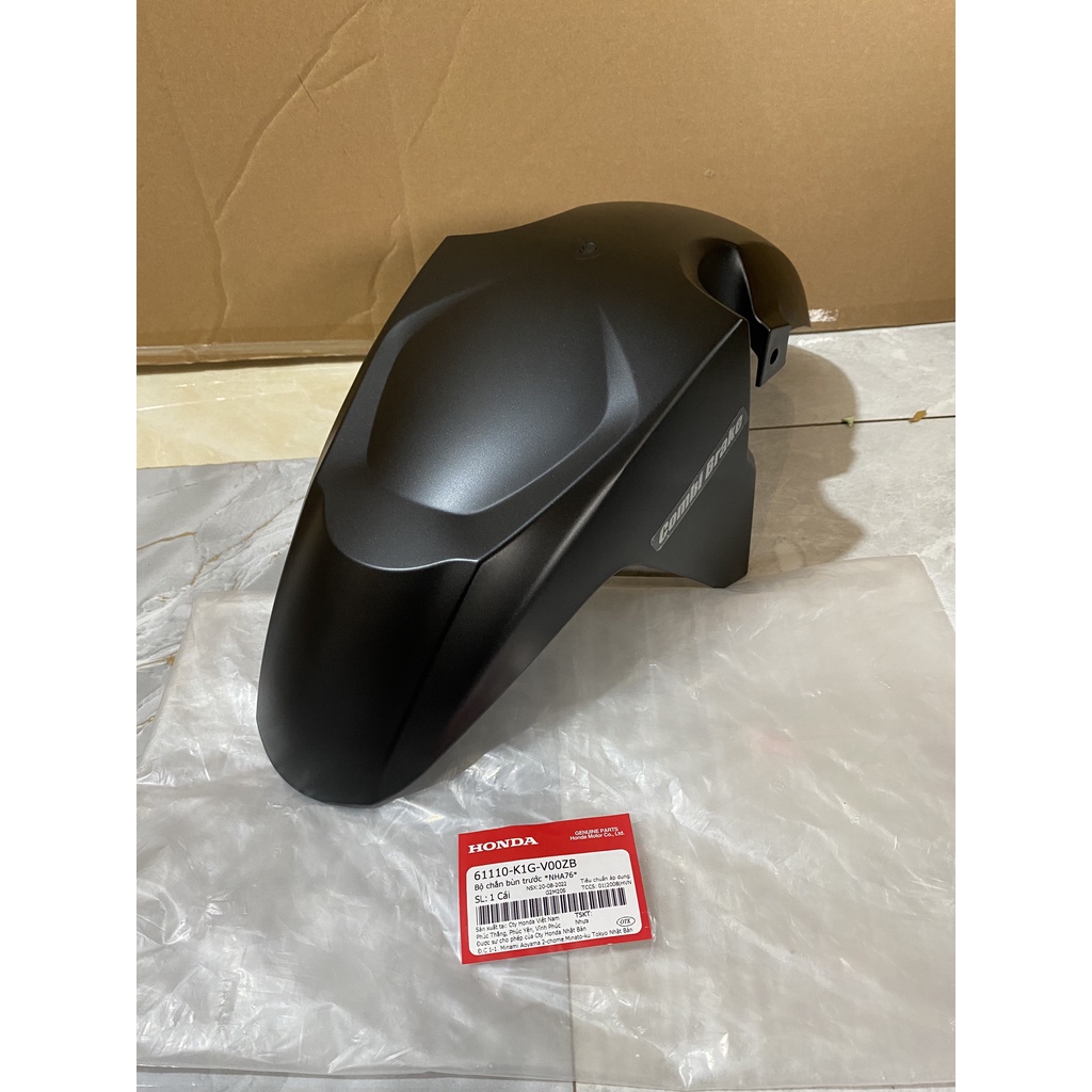 Bộ chắn bùn trước - Dè HONDA AIR BLADE 125 năm 2020 màu Đen sần. (61110K1GV00ZB)