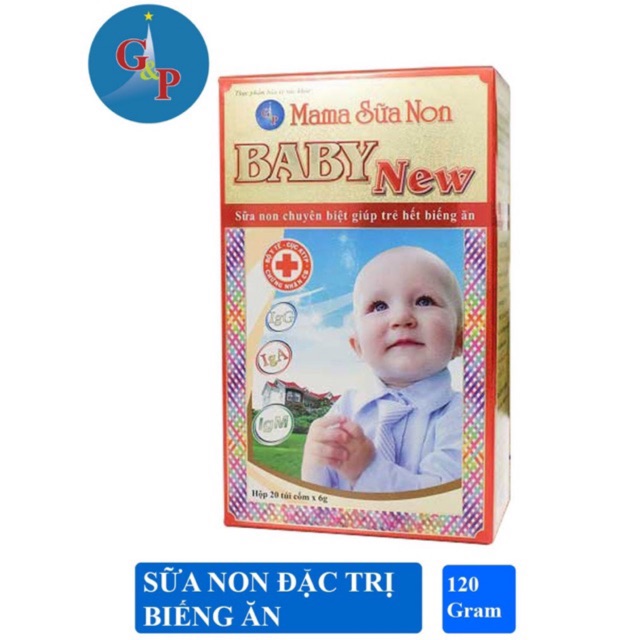 Mama sữa non Baby New chuyên biệt trẻ biếng ăn hộp 120G ( date 2022)