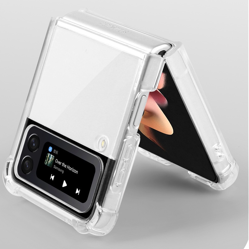 Ốp Điện Thoại Trong Suốt Từ Tính Chống Rơi Cho Samsung Galaxy Z Flip 4 3 2 1 Z Fold 3 4