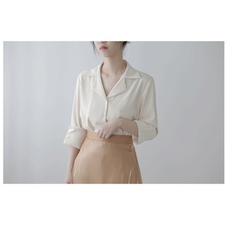 ÁO SƠ MI CỔ VEST DÀI TAY CÔNG SỞ LỤA HÀN