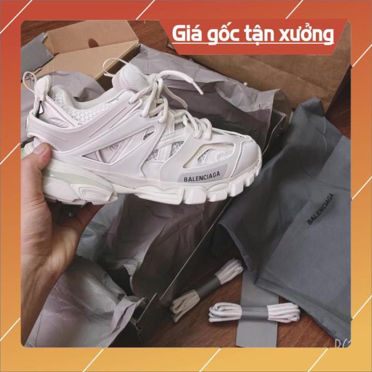 [FreeShip+ Hàng Cao Cấp] Giầy balen track 3 Full trắng ,Giày thể thao nam nữ Full phụ kiện (ảnh thật)