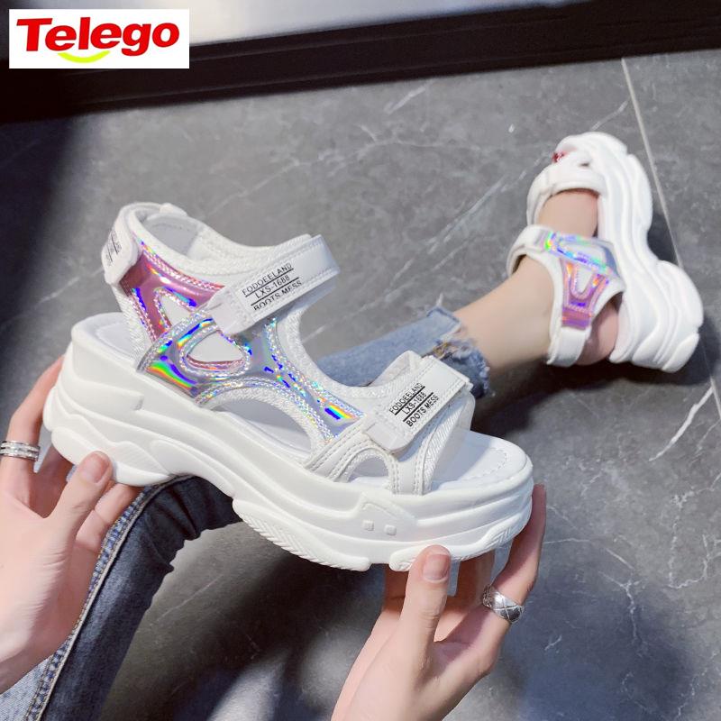 Giày sandal thể thao đế dày phong cách Hàn Quốc 2022 dành cho nữ