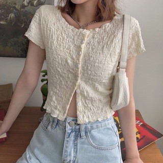 Áo vải nhún tay con (3 màu)