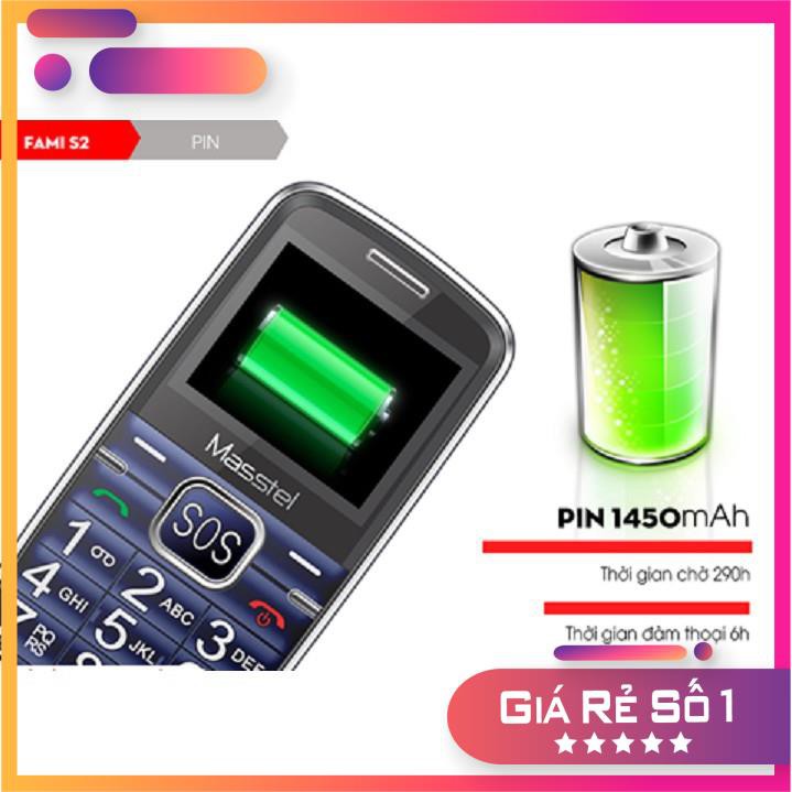 💥 Free Ship💥Điện thoại Người Già Masstel Fami S2 Loa To, Chữ To | BigBuy360 - bigbuy360.vn