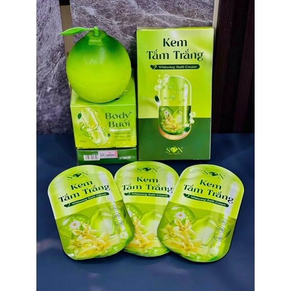 Kem Body Bưởi Tặng Kèm Tắm Trắng
