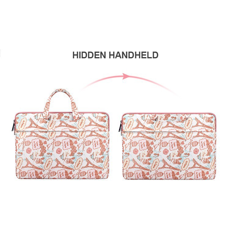 Túi đựng laptop 13.3 14.1 15.4 inch chống thấm nước và chống va đập họa tiết đáng yêu