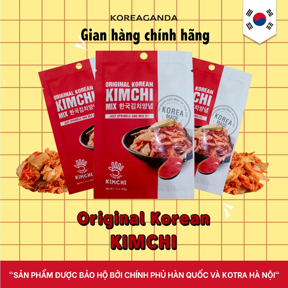 Bột gia vị làm kim chi SIÊU TỐC 5S Chungwoo Food Hàn Quốc gói 40g