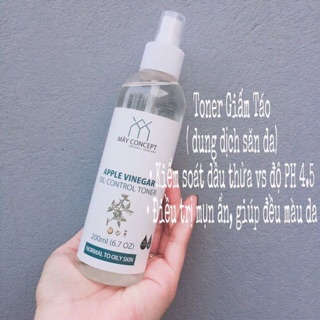 Combo toner dấm táo + tinh dầu bưởi