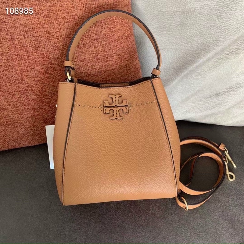Túi xách nữ mini Tory burch da thật đẹp long lanh, dáng bucket
