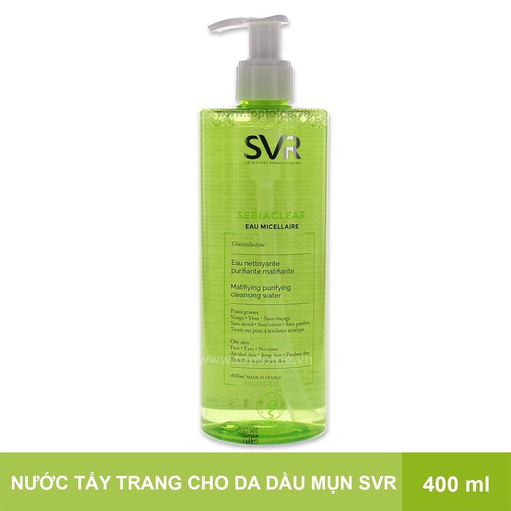 Nước Tẩy Trang Làm Sạch Da Và Loại Bỏ Dầu Trên Da SVR Sebiaclear Eau Micellaire ( 75ml - 400ml )