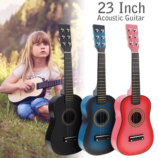 Đàn Guitar Điện 23 Inch Màu Đen 3 Màu Tùy Chọn Kèm Dây Đàn Cho Trẻ Em Và Người Mới Tập