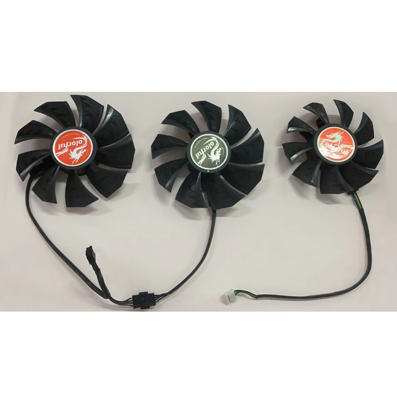 Quạt Đồ Họa Đa Sắc 4 Pin IWO DC 12V Dành Cho GeForce RTX 3060 RTX 3060 Ti RTX