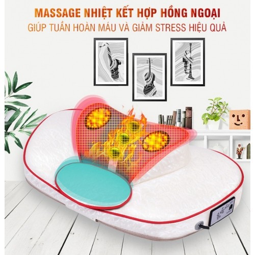 Máy mát xa cổ vai gáy hồng ngoại túi khí cao cấp YIJIA YJ-303 - chính hãng