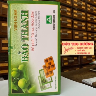 Viên ngậm Bảo Thanh - 1 hộp 20 gói x bịt xanh lá 1 vĩ 5 viên