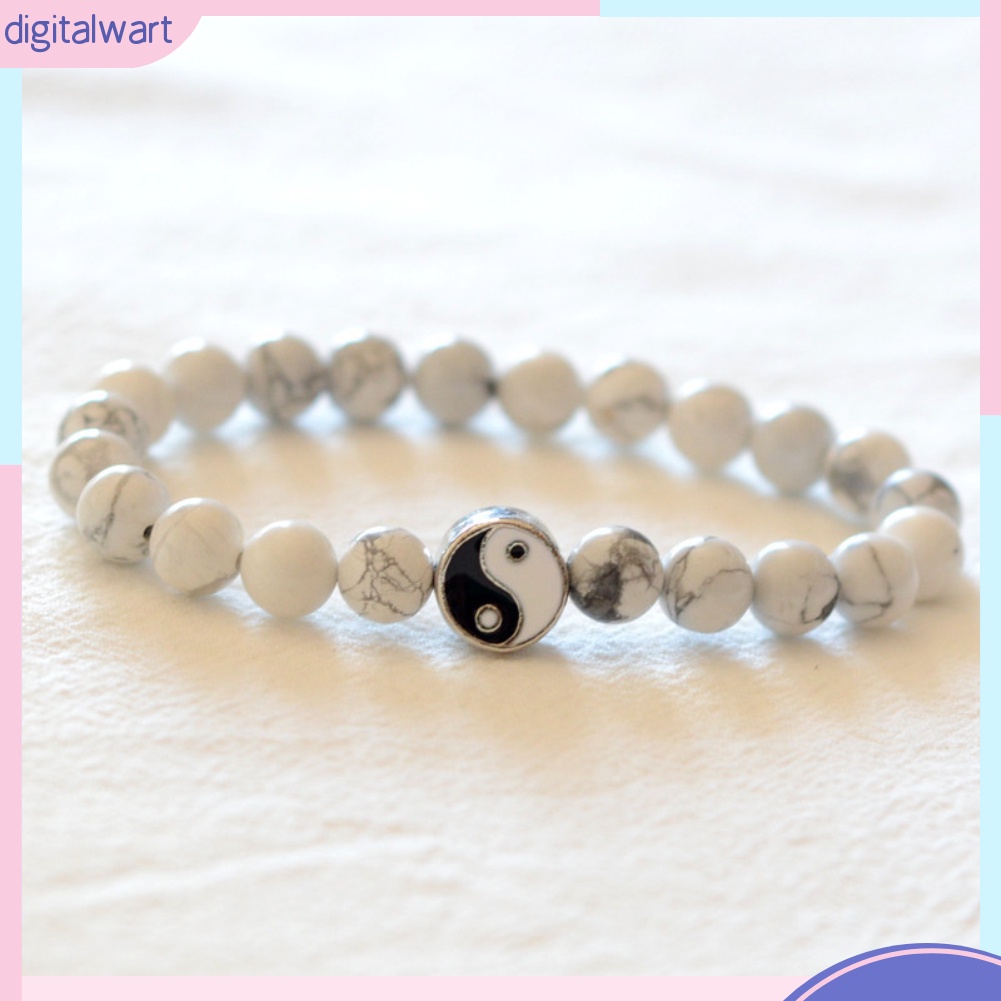 Vòng tay chuỗi hạt phong cách âm dương cho nam và nữ