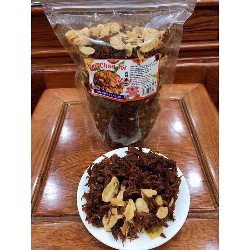[BEST SELLER]  100g Khô heo cháy tỏi dạng túi zip ngon nhức nách ăn vặt Tom.Tom | BigBuy360 - bigbuy360.vn