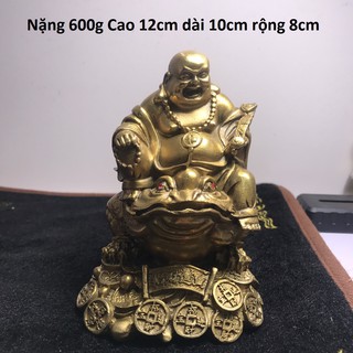 Tượng Di lặc cưỡi cóc 3 chân bằng đồng MS280a