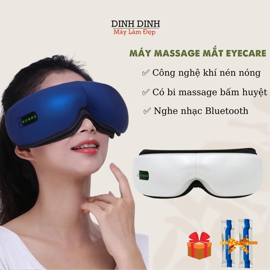 Máy massage mắt Eyecare bản 2022: Công nghệ mát xa nóng khí nén và bi bấm huyệt thái dương, giảm quầng thâm, mỏi mắt