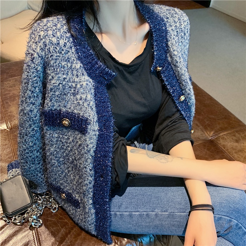 Áo dạ tua rua áo dạ tweed áo khoác len dệt sang chảnh A183