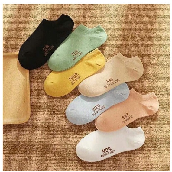 Set 7 đôi tất tuần kháng khuẩn siêu đẹp