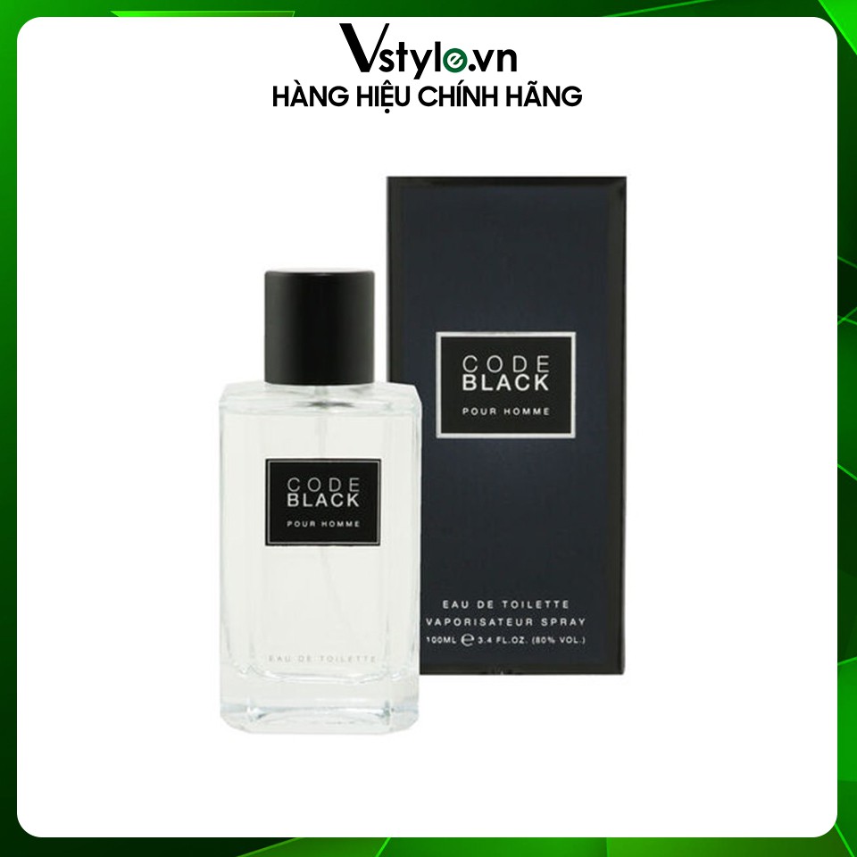 Nước Hoa EDT Nam Laurelle London Code Black Pour Homme 100ml