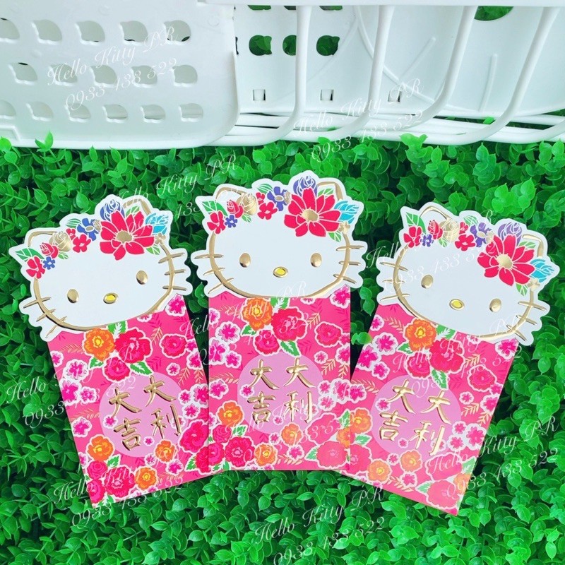 BAO LÌ XÌ 3D CAO CẤP HELLO KITTY