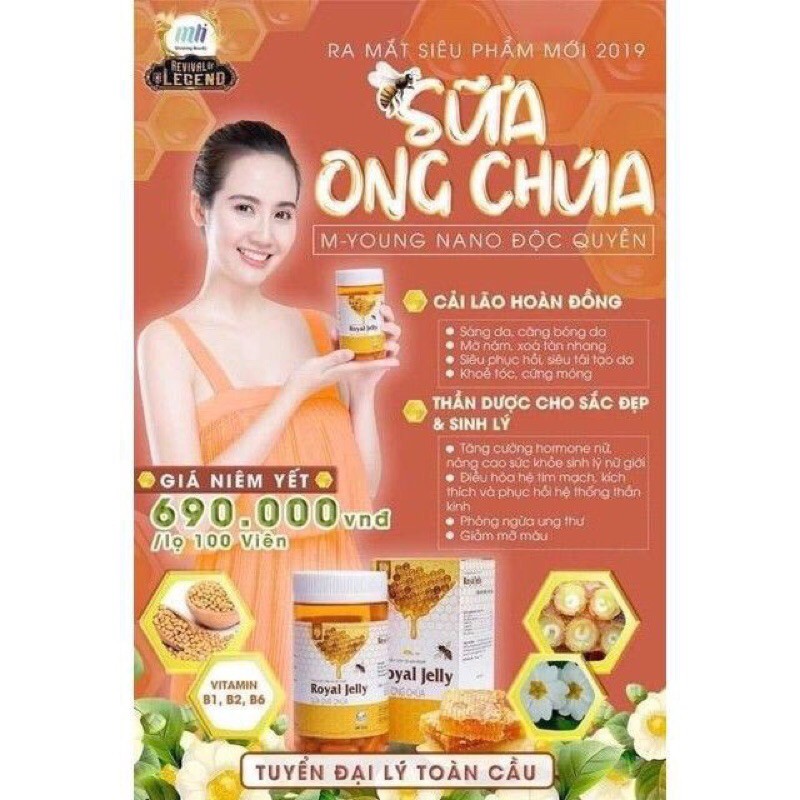 (Chính Hãng Hộp 100 viên) Sữa Ong Chúa Schon Royal Jelly Bảo Vệ Sức Khoẻ & Dưỡng Nhan Cho Phái Đẹp