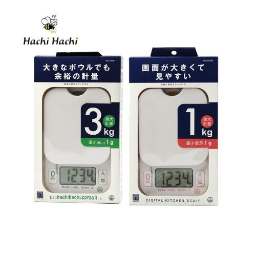 Cân làm bếp Pearl Metal 1kg/ 3kg - Hachi Hachi Japan Shop