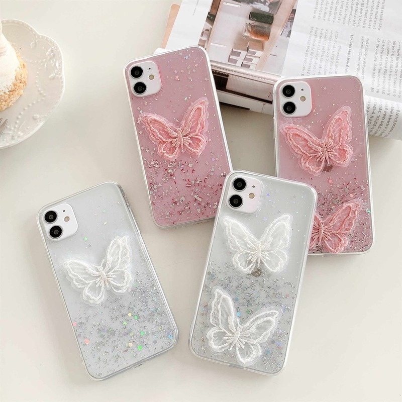 Ốp điện thoại thêu hình bướm cho Xiaomi Mi 11T Pro 11 Lite 5G NE Xiaomi 11T Pro
