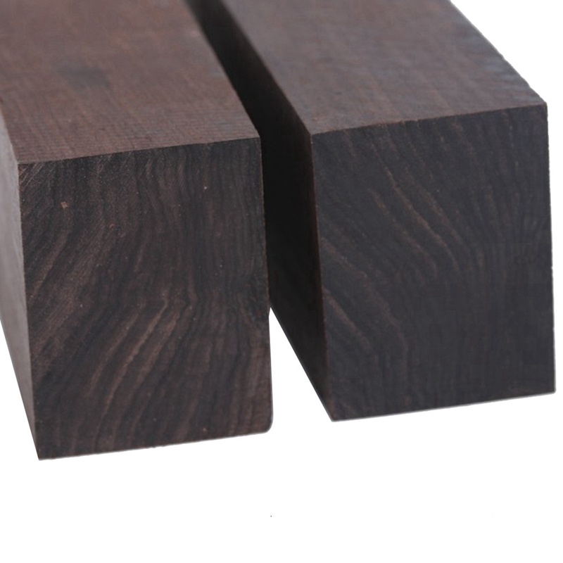 Khối Gỗ Mun Màu Đen Có Tay Cầm Dùng Làm Đồ Thủ Công DIY