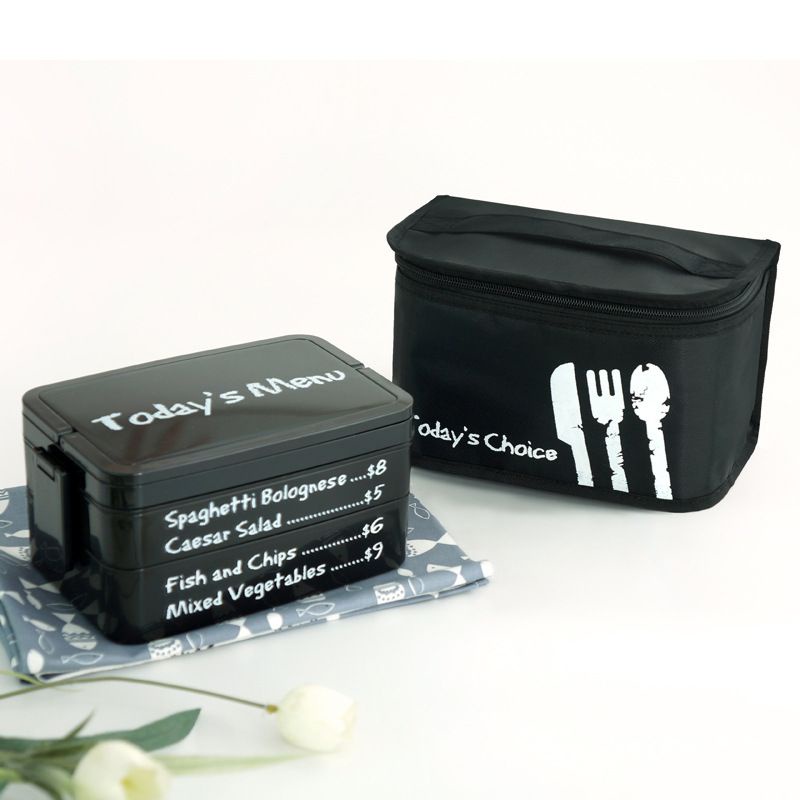 Hợp cơm 2 tầng (có muỗng, nĩa),,,